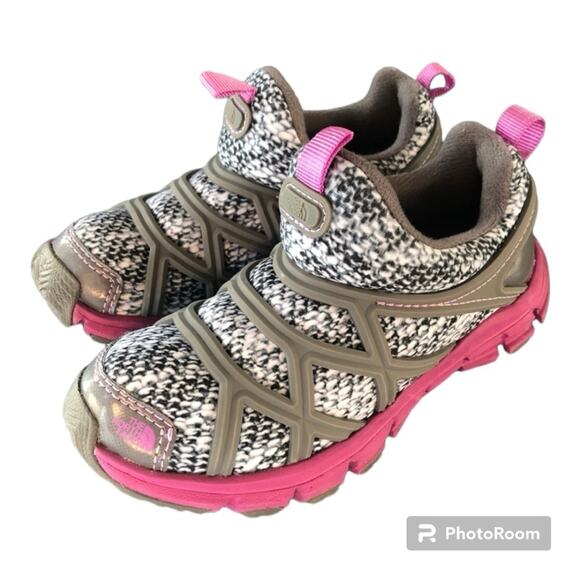 The North Face Other - The North Face Litewave Slip-Ons Sneakers Girls’ Gray Pink Size 12